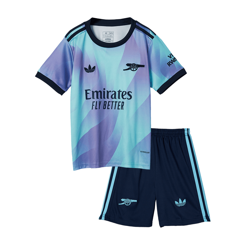 Kid's Arsenal Third Away  Soccer Jersey Kit(Jersey+Shorts+Socks) 2024/25 Top Soccer Jerseys Store