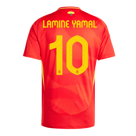 LAMINE YAMAL #10 Spain Home  Soccer Jersey Euro 2024 Top Soccer Jerseys Store