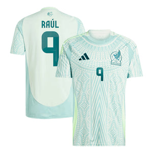 Men's Mexico RAUL #9 Away Soccer Jersey Copa América 2024 Top Soccer Jerseys Store