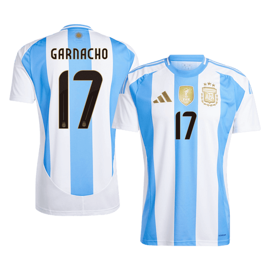 GARNACHO #17 Argentina Home  Soccer Jersey 2024 Top Soccer Jerseys Store