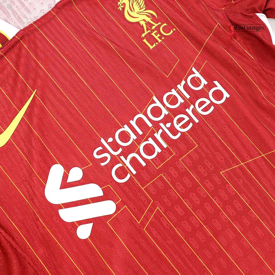 Player Version M.SALAH #11 Liverpool Home  Soccer Jersey 2024/25 Top Soccer Jerseys Store
