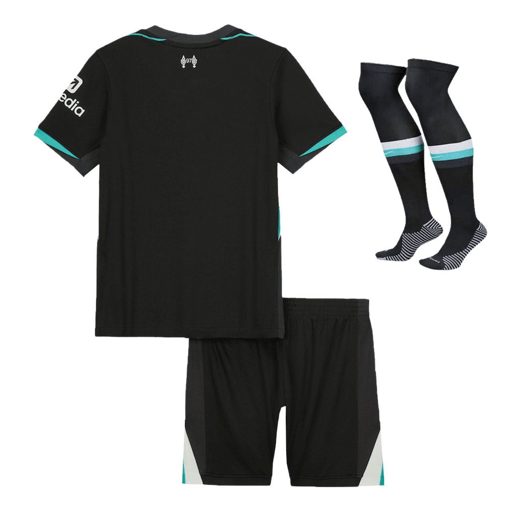Kid's Liverpool Away  Soccer Jersey Kit(Jersey+Shorts+Socks) 2024/25 Top Soccer Jerseys Store