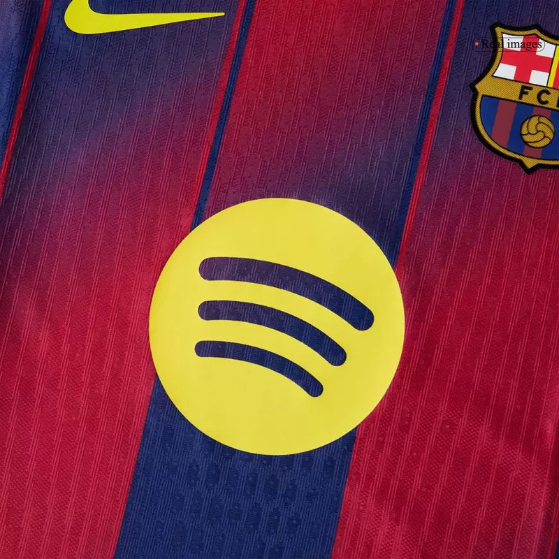 Player Version LAMINE YAMAL #10 Barcelona Home Soccer Jersey 2025/26- Kopa Trophy Edition