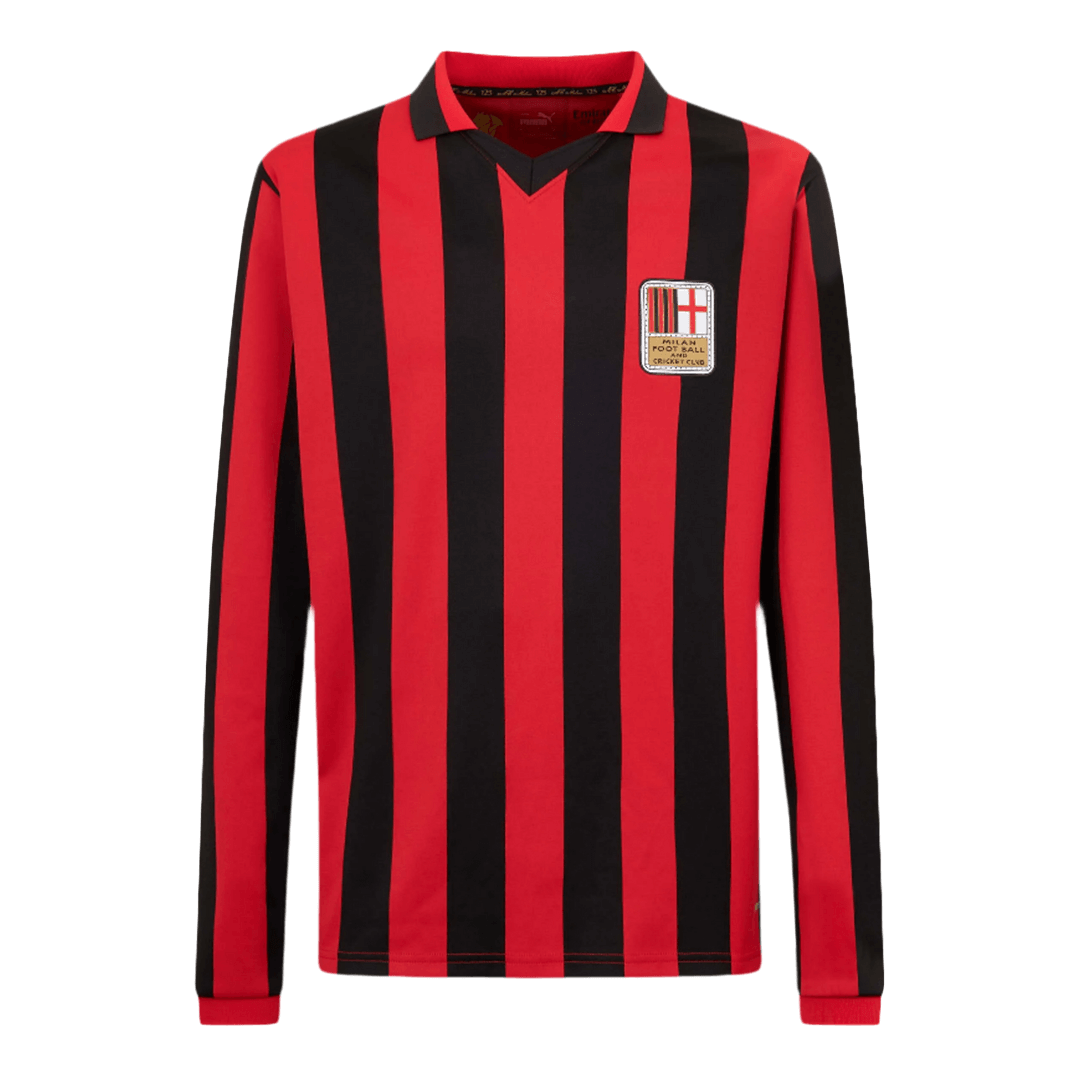 #125 AC Milan 125th Anniversary Long Sleeve  Soccer Jersey 2024/25 Top Soccer Jerseys Store