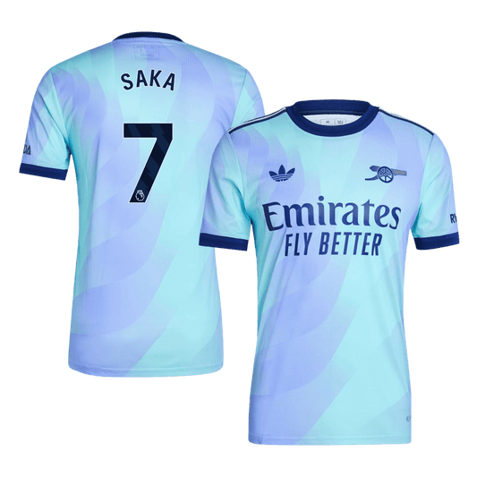 Player Version SAKA #7 Arsenal Third Away  Soccer Jersey 2024/25 Top Soccer Jerseys Store
