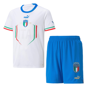 Kid's Italy Away  Soccer Jersey Kit(Jersey+Shorts) 2022 Top Soccer Jerseys Store