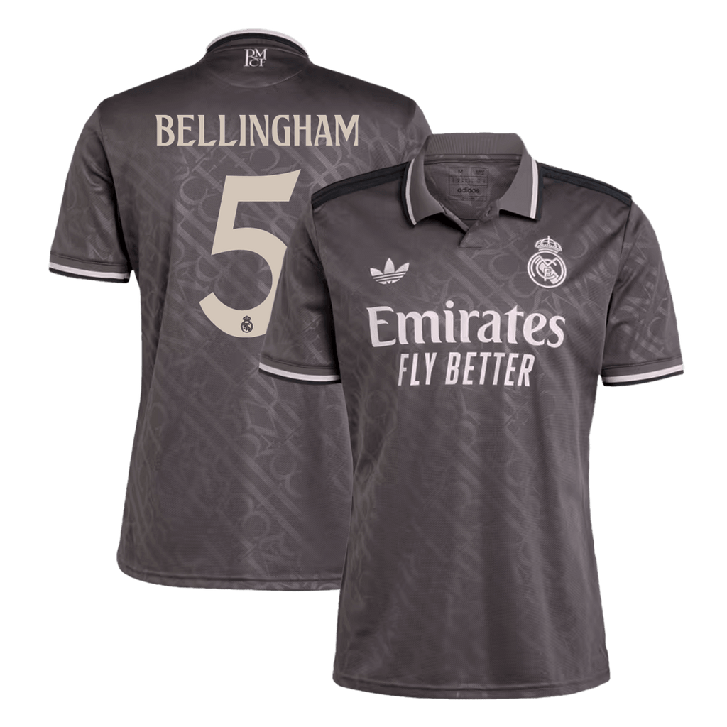 BELLINGHAM #5 Real Madrid Third Away  Soccer Jersey 2024/25 Top Soccer Jerseys Store