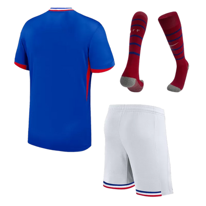 France Home Soccer Jersey Kit (Jersey+Shorts+Socks) Euro 2024