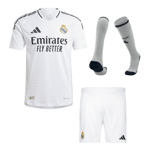 Player Version Real Madrid Home  Soccer Jersey Kit(Jersey+Shorts+Socks) 2024/25 Top Soccer Jerseys Store