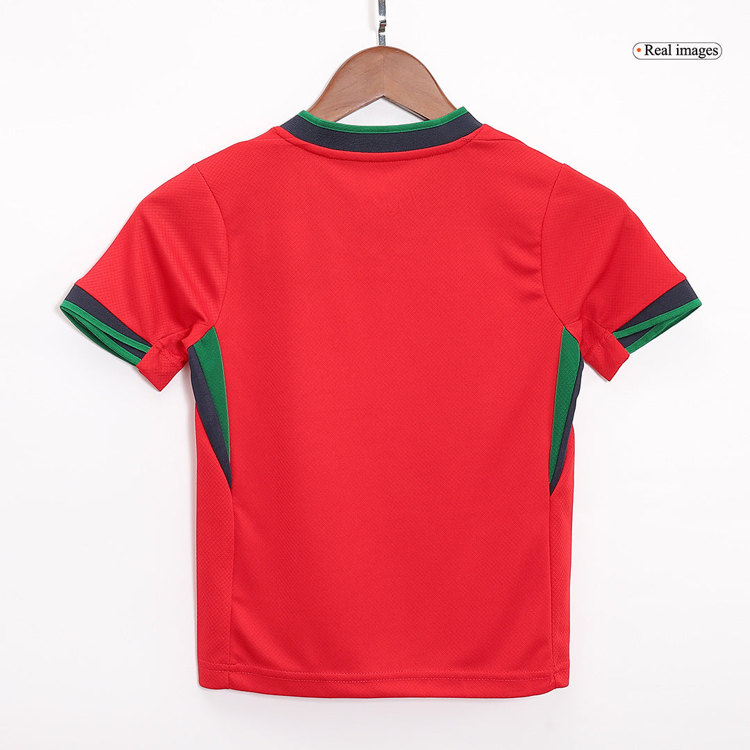 Kid's Portugal Home Jerseys Full Kit Euro 2024 Go Game Wear