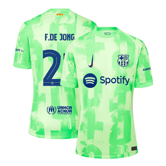F.DE JONG #21 Barcelona Third Away  Soccer Jersey 2024/25- UCL Top Soccer Jerseys Store