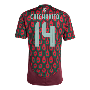 Men's Mexico CHICHARITO #14 Home Soccer Jersey Copa América 2024 Top Soccer Jerseys Store