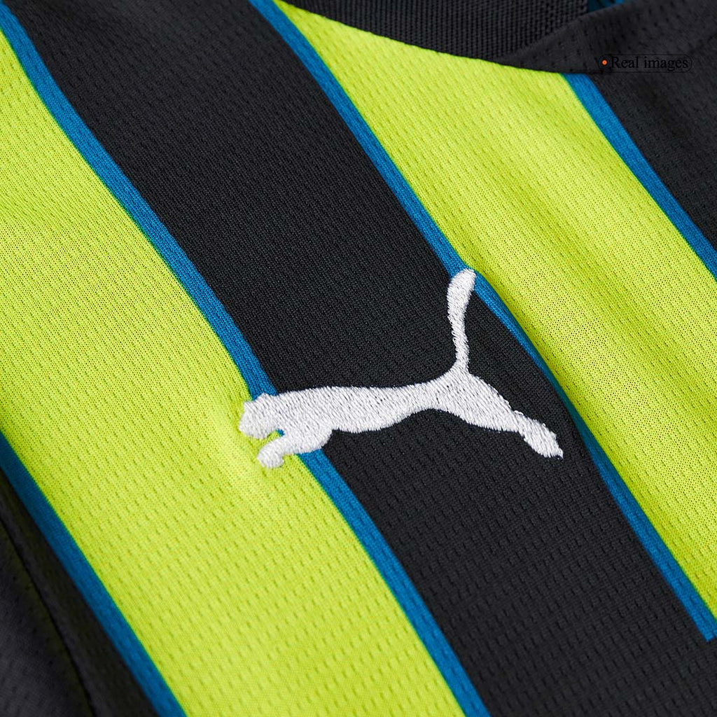 Kid's Manchester City Away  Soccer Jersey Kit(Jersey+Shorts) 2024/25 Top Soccer Jerseys Store